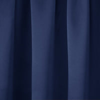 Blackout Curtains 52 X 96 Inch Long Set of 2 Panels Blue Room Darkening Bedroom Curtains / Drapes, Thermal Grommet Light Blocking Window Curtains