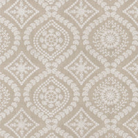 ALARO EMBROIDERY 250632 NATURAL ED, Ellen DeGeneres Fabric