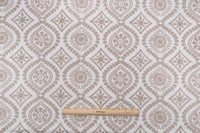 ALARO EMBROIDERY 250632 NATURAL ED, Ellen DeGeneres Fabric