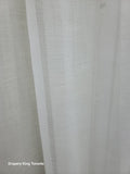 Pinch Pleat Pleated Sheer Panels 150W X 95"Long Frosted Look (Set of 2 )