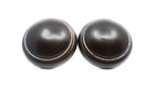 Wood End Cap Finial For 1 3/8" Wood Pole, Color 84 Espresso (SET OF 2)