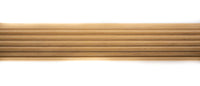 Wood Fluted Poles: 1 3/8"  Product Number 501 - 6ft F91 Unfinished / Natural