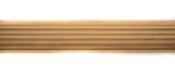 Wood Fluted Poles: 1 3/8"  Product Number 501 - 6ft F91 Unfinished / Natural