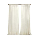 220" inches wide X 120" Long Ivory sheer Curtains by Drapery King Toronto 