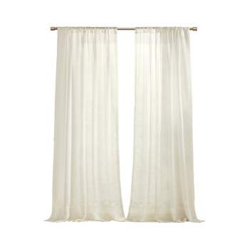 220" inches wide X 120" Long Ivory sheer Curtains by Drapery King Toronto 