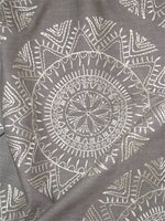 Saskia Pewter Embroidery Fabric