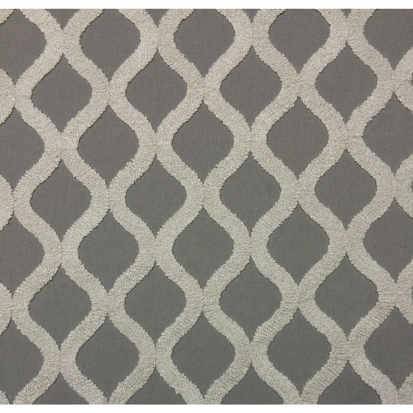 DURALEE FABRICS-32641 Sterling Gray With Cream Boucle Texture