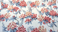 Waverly Elsa Indienne Red Blue Floral Drapery Upholstery Fabric By The Yard