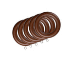 1 3/4" Wood Rings (14 rings) Walnut Color