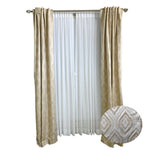 Ivory Damask Jaquard