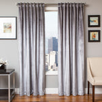 Tantra Velvet Curtain Panel with Lining and Back-tabs - ASH 52 x 96