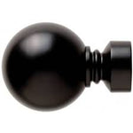 Ebeling Ball Single Curtain Rod and Hardware Set