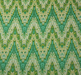 Waverly Williamsburg Bray Flamestitch Citron Green 100% LINEN Fabric By the Yard, 54" Fabric